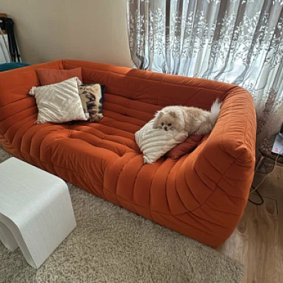 Купили очень мягкий диван для релакса. Отзыв с фото и оценкой 5/5.